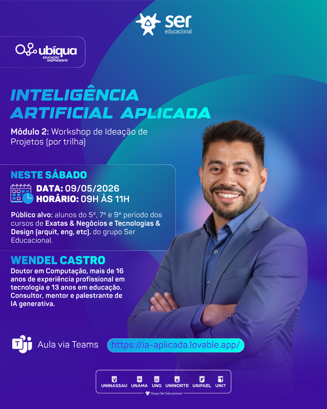 Prof. Dr. Wendel Castro — IA Aplicada